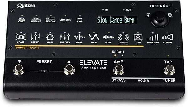 open zoom image for Quilter Elevate Multi-Effects Processor Pedal, Open Box (Like New), Action Position Back