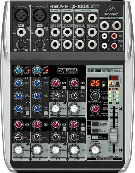 open zoom image for Behringer QX1002USB Mixer, Main