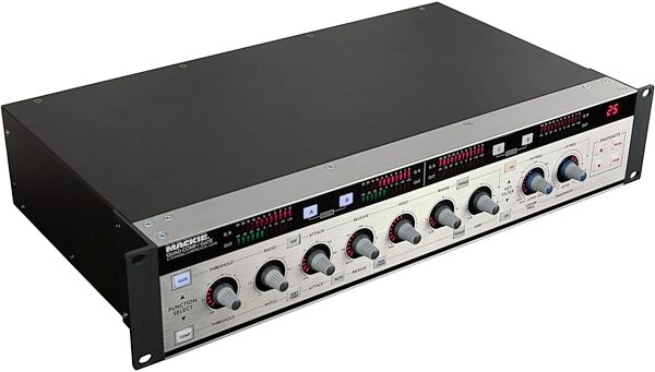 open zoom image for Mackie QuadCompGate 4-Channel Digital Compressor/Gate, Right Angle High