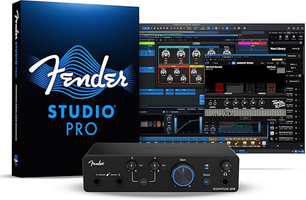 open zoom image for Fender Quantum LT 4 4x2 USB-C Audio Interface, New, With Software