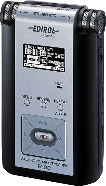 open zoom image for Edirol R09 24-Bit WAV and MP3 Recorder, Main