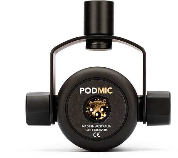 open zoom image for Rode PodMic Cardioid Dynamic Podcast Microphone, Black, Action Position Back
