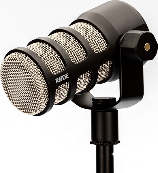 open zoom image for Rode PodMic Cardioid Dynamic Podcast Microphone, Black, Action Position Back