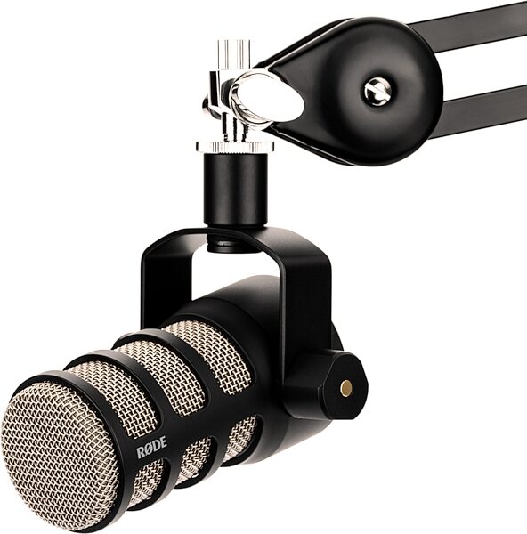 open zoom image for Rode PodMic Cardioid Dynamic Podcast Microphone, Black, Action Position Back