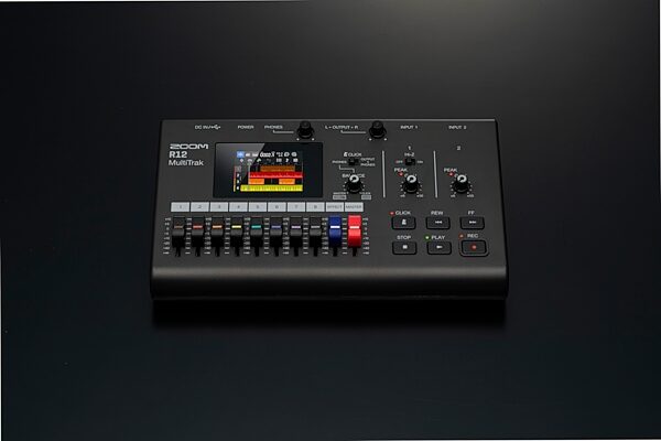 open zoom image for Zoom R12 MultiTrak Digital Recorder, New, Action Position Back