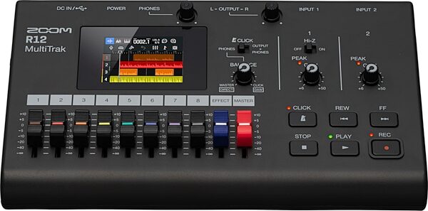 open zoom image for Zoom R12 MultiTrak Digital Recorder, New, Action Position Back