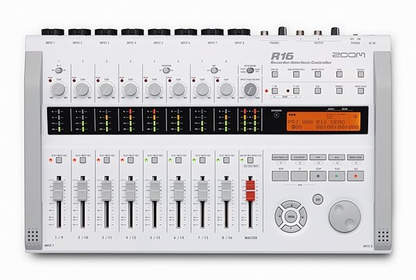 open zoom image for Zoom R16 Multitrack SD Recorder Interface and Controller, Top