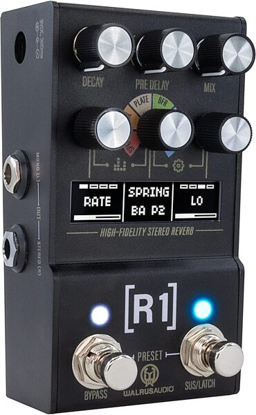 open zoom image for Walrus Audio Mako R1 MKII High-Fidelity Reverb Pedal, New, Action Position Back