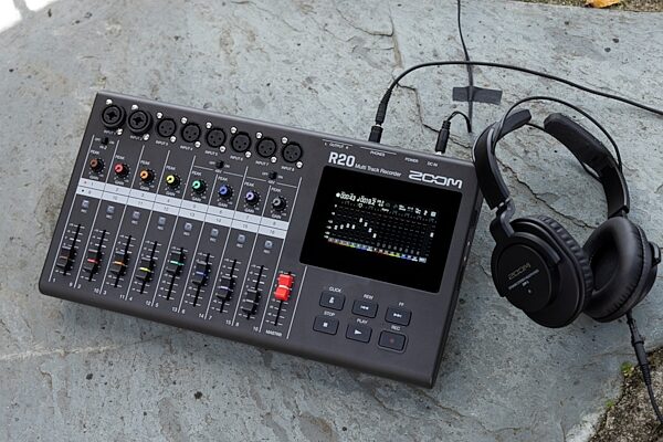 open zoom image for Zoom R20 Multitrack Digital Recorder, New, Action Position Back