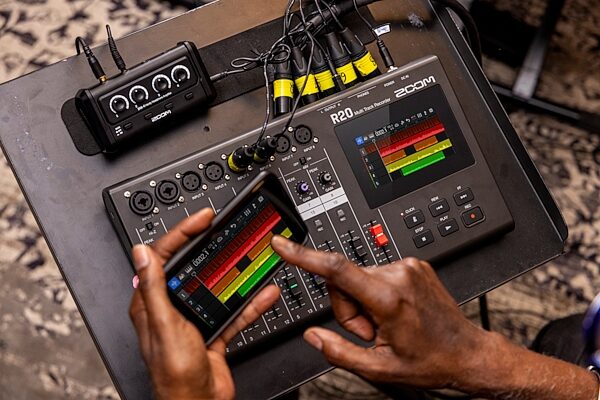 open zoom image for Zoom R20 Multitrack Digital Recorder, New, Action Position Back