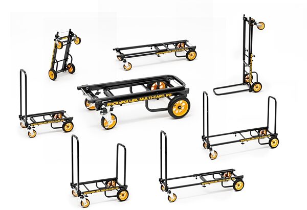 open zoom image for RocknRoller R2RT Multi-Cart, Black, Action Position Back