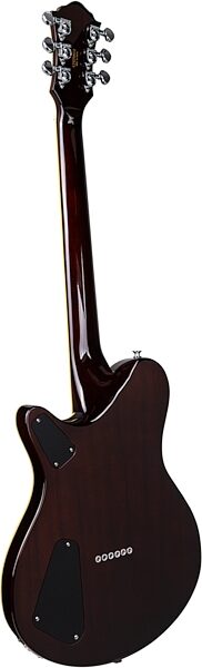 open zoom image for Michael Kelly Custom Collection Special Electric Guitar, Striped Ebony, Action Position Back