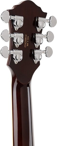 open zoom image for Michael Kelly Custom Collection Special Electric Guitar, Striped Ebony, Action Position Back