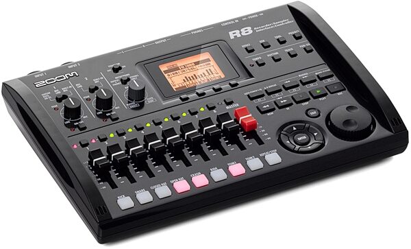 open zoom image for Zoom R8 Multitrack SD Recorder Interface and Controller, Angle