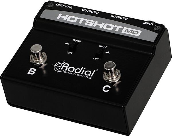 open zoom image for Radial HotShot MD Dynamic Microphone Switcher, New, Action Position Back