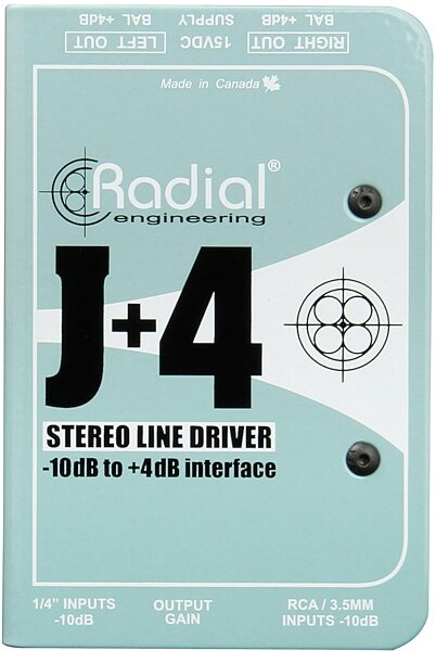 open zoom image for Radial Engineering JPlus4 Active Line Driver, New, Action Position Back