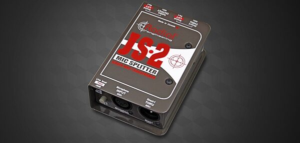 open zoom image for Radial JS-2 Passive Mic/Line Splitter, New, Action Position Back