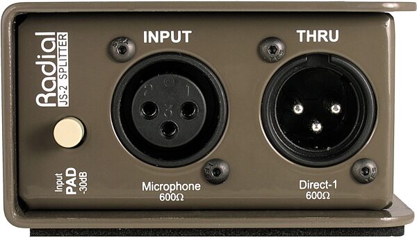 open zoom image for Radial JS-2 Passive Mic/Line Splitter, New, Action Position Back