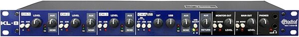 open zoom image for Radial KL-8 Rackmount Keyboard Mixer, New, Action Position Back
