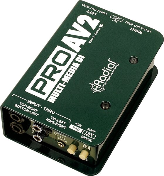 open zoom image for Radial ProAV2 Multi-Media DI 2-Channel Passive Direct Box, New, Main
