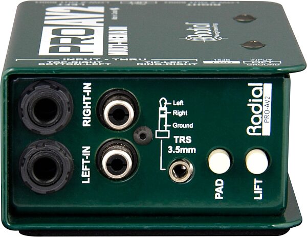open zoom image for Radial ProAV2 Multi-Media DI 2-Channel Passive Direct Box, New, Action Position Back