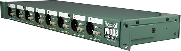 open zoom image for Radial Engineering ProD8 8-Channel Passive DI Direct Box, New, Action Position Back