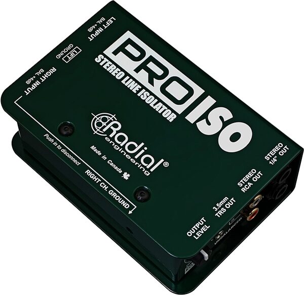 open zoom image for Radial Engineering ProISO Passive Stereo Line Converter, New, Action Position Back