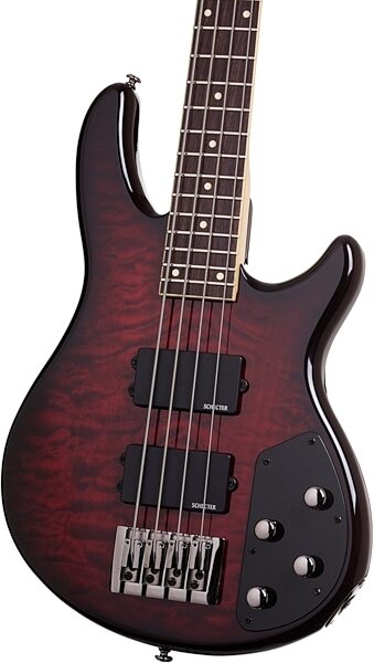 open zoom image for Schecter Raiden Elite-4 Electric Bass, Black Cherry - Body