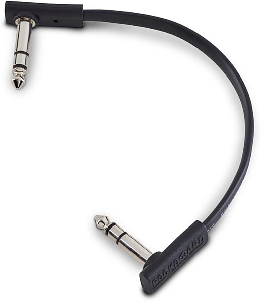 open zoom image for RockBoard Flat TRS Cable, Right Angle, 15 centimeter, Action Position Back