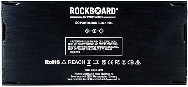 open zoom image for RockBoard ISO Power Block 9 IEC Isolated Multi-Power Supply, New, Action Position Back