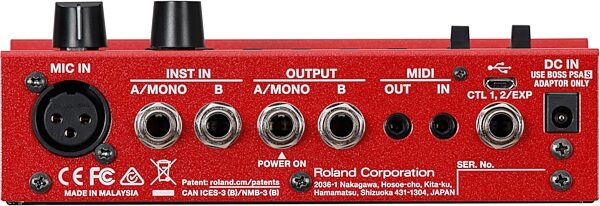 open zoom image for Boss RC-500 Loop Station Pedal, New, Action Position Front