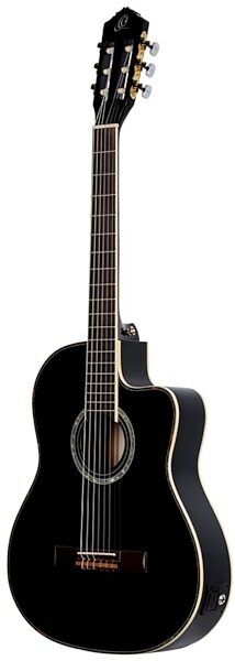 open zoom image for Ortega RCE145 Classical Acoustic-Electric Guitar (with Gig Bag), Black, Open Box (Good), view