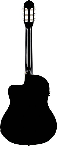 open zoom image for Ortega RCE145 Classical Acoustic-Electric Guitar (with Gig Bag), Black, Open Box (Good), Action Position Back