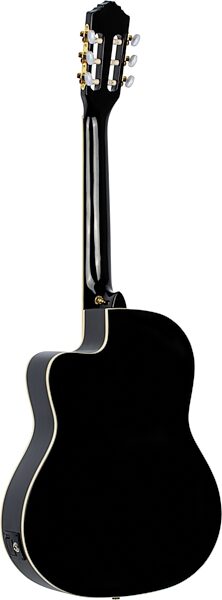 open zoom image for Ortega RCE145 Classical Acoustic-Electric Guitar (with Gig Bag), Black, Open Box (Good), Action Position Back