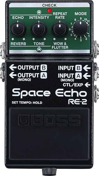 open zoom image for Boss RE-2 Space Echo Delay Pedal, New, Action Position Back