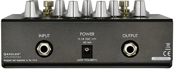 open zoom image for Genzler Re/Q Bass Guitar Dual Function Equalizer Pedal, New, Action Position Back