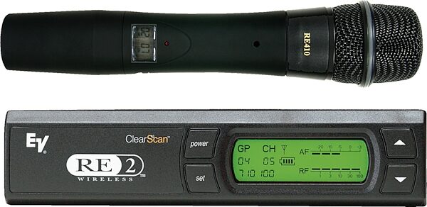 open zoom image for Electro-Voice RE-2 UHF Wireless Handheld Microphone System with RE410, Main