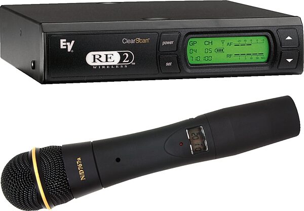 open zoom image for Electro-Voice RE-2 UHF Wireless Handheld Microphone System with N/D767a, Main
