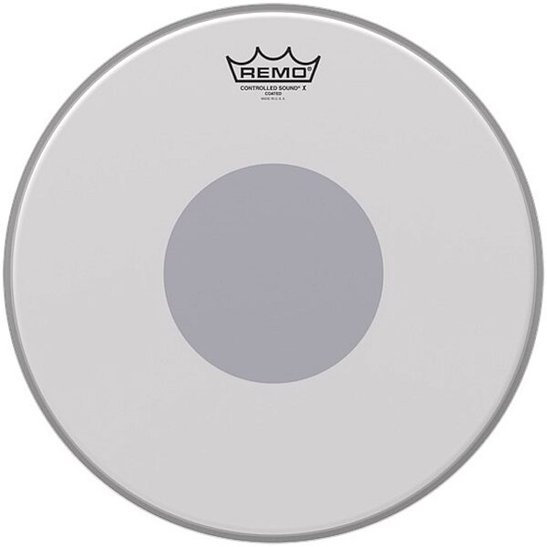 open zoom image for Remo Controlled Sound X Coated Drumhead with Reverse Black Dot, 14 inch, Main