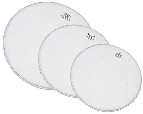 open zoom image for Remo Coated Ambassador Tom Drumhead Pack, 10, 12, and 16 inch, Pack 3, Main