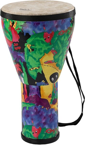 open zoom image for Remo Kids Percussion Djembe, Rain Forest, 8 inch, Action Position Back