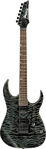open zoom image for Ibanez RG920QM Premium Series Electric Guitar with Gig Bag, Black Ice