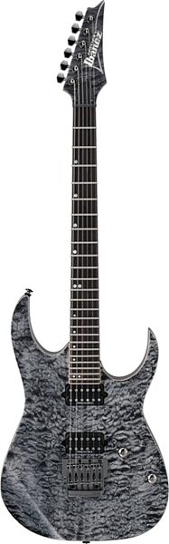 open zoom image for Ibanez RG921QMF Premium Electric Guitar with Gig Bag, Black Ice
