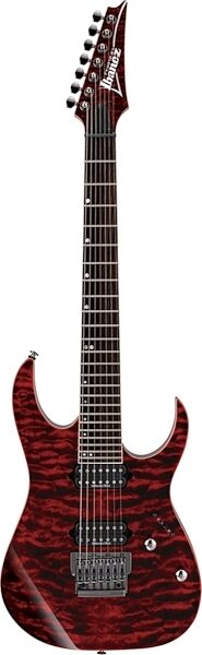 open zoom image for Ibanez RG927QMF Premium Electric Guitar, 7-String with Gig Bag, Red Desert