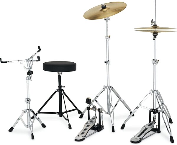 open zoom image for Gretsch RGE625 Renegade Drum Kit with Cymbals (5-Piece), Black Mist, Action Position Back