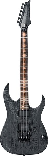 open zoom image for Ibanez RGHRG1 HR Giger Engraved Electric Guitar, Black Flat