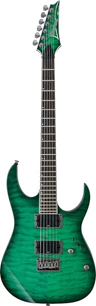 open zoom image for Ibanez RGT42FXQM Quilt Top Electric Guitar, Mystic Sea Green Burst