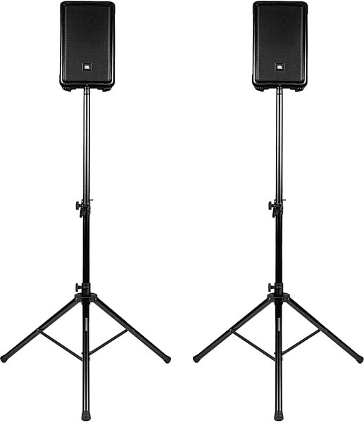 open zoom image for Gator RI-SPKRSTDSET-250-AL Speaker Stand Set (with Gig Bag), New, Action Position Back