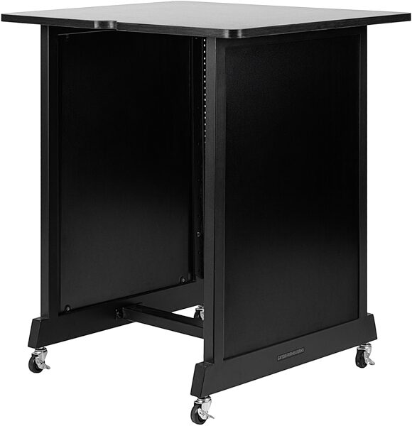 open zoom image for Gator 14U Rok-It Wood Rack Cabinet, Black, RI-STRK-14U-BLK, Action Position Back