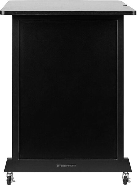 open zoom image for Gator 14U Rok-It Wood Rack Cabinet, Black, RI-STRK-14U-BLK, Action Position Back